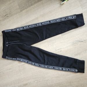 Michael Kors Black Joggers with Logo Trim